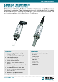 Thumbnail of document Data Sheet - EA2-TX Dew-Point Transmitter for Compressed Air